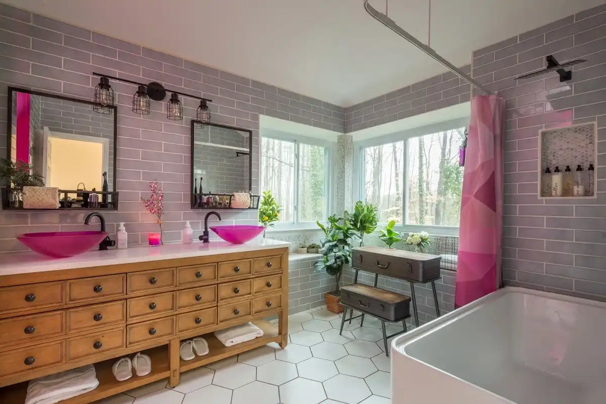 Bathroom renovation after water damage restoration in Bartlett
