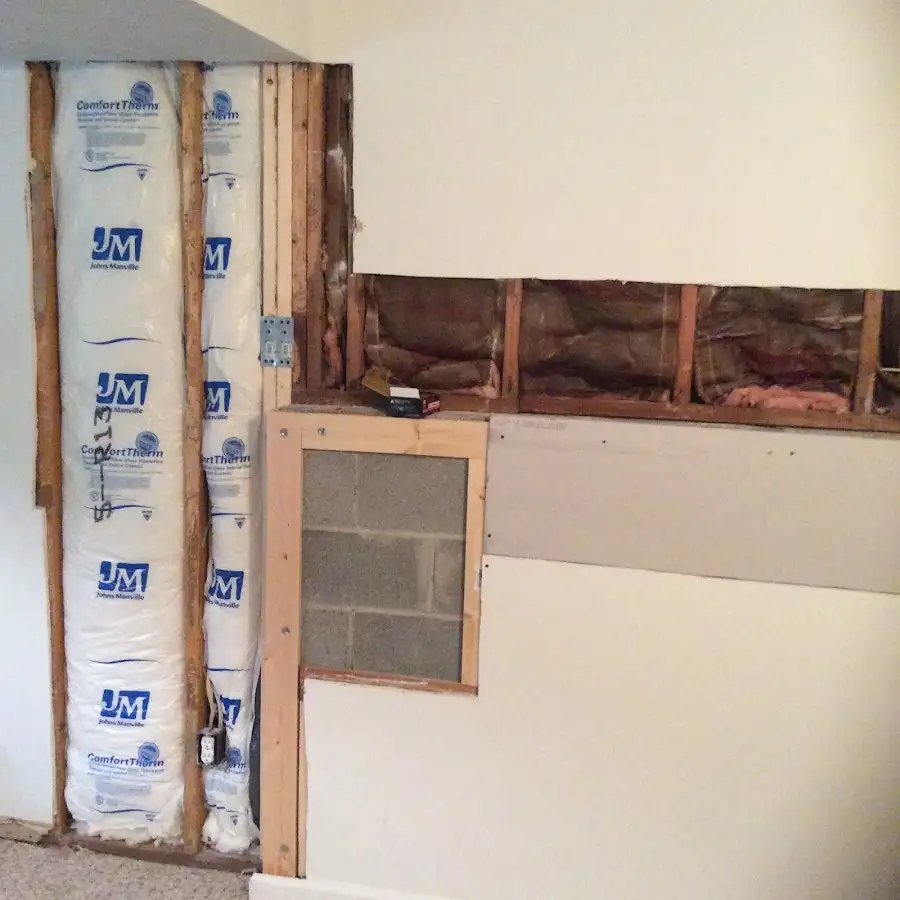 Wall insulation replacement during Contents Cleaning & Restoration in Bartlett